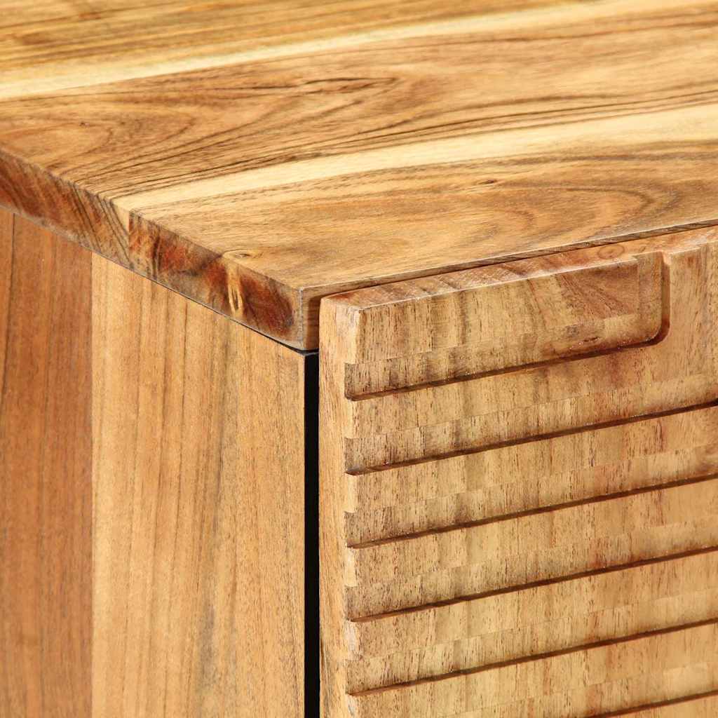 Badrumsmöbelset 3 pcs Brun 62 x 33 x 58 cm massivt akacia