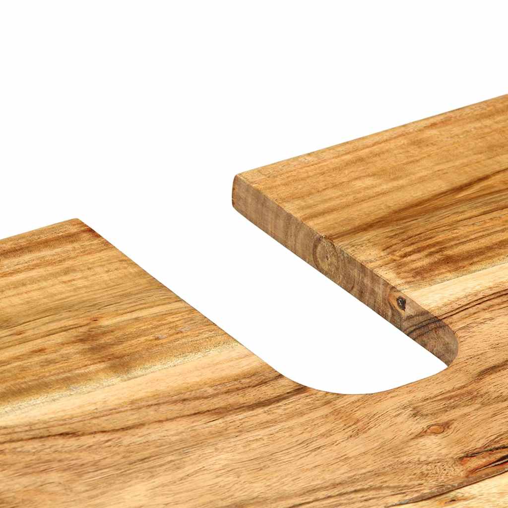 Badrumsmöbelset 3 pcs Brun 62 x 33 x 58 cm massivt akacia