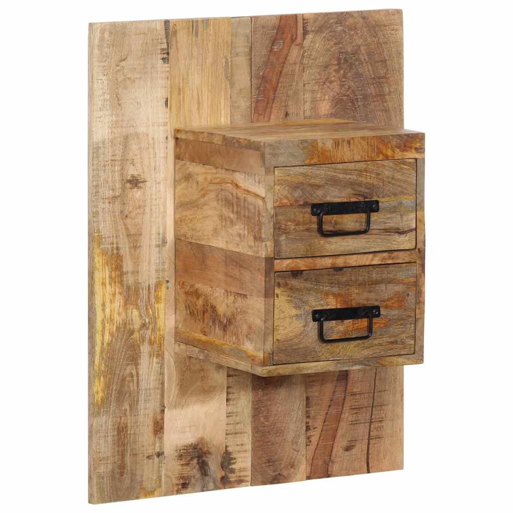 Sängbord Nattduksbord Trä 60x32x80 cm massivt grovt mangoträ