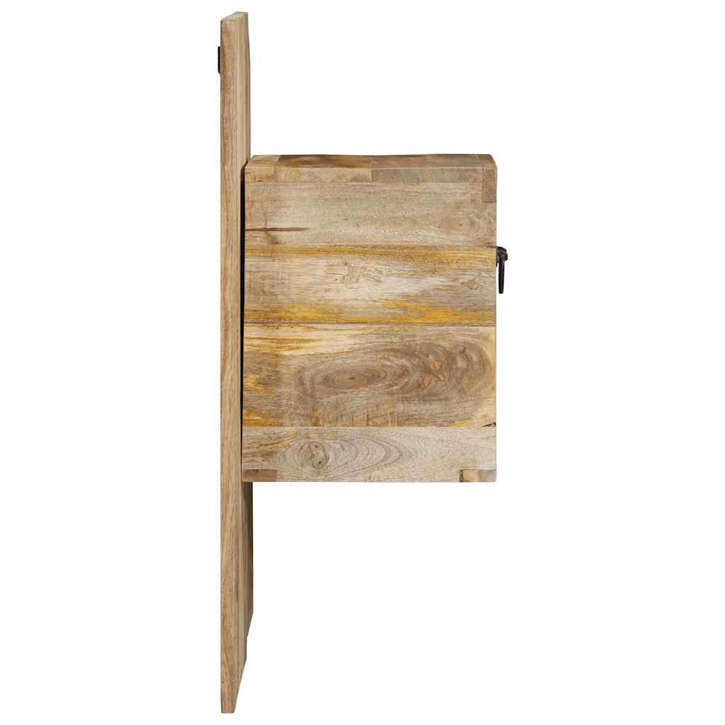 Sängbord Nattduksbord Trä 60x32x80 cm massivt grovt mangoträ