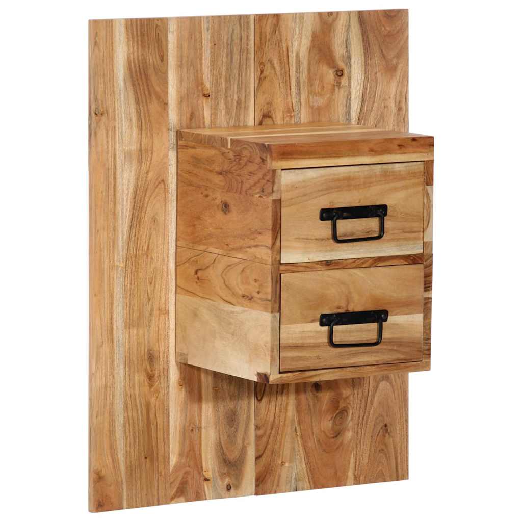 Sängbord Nattduksbord Trä 60x32x80 cm massivt akaciaträ
