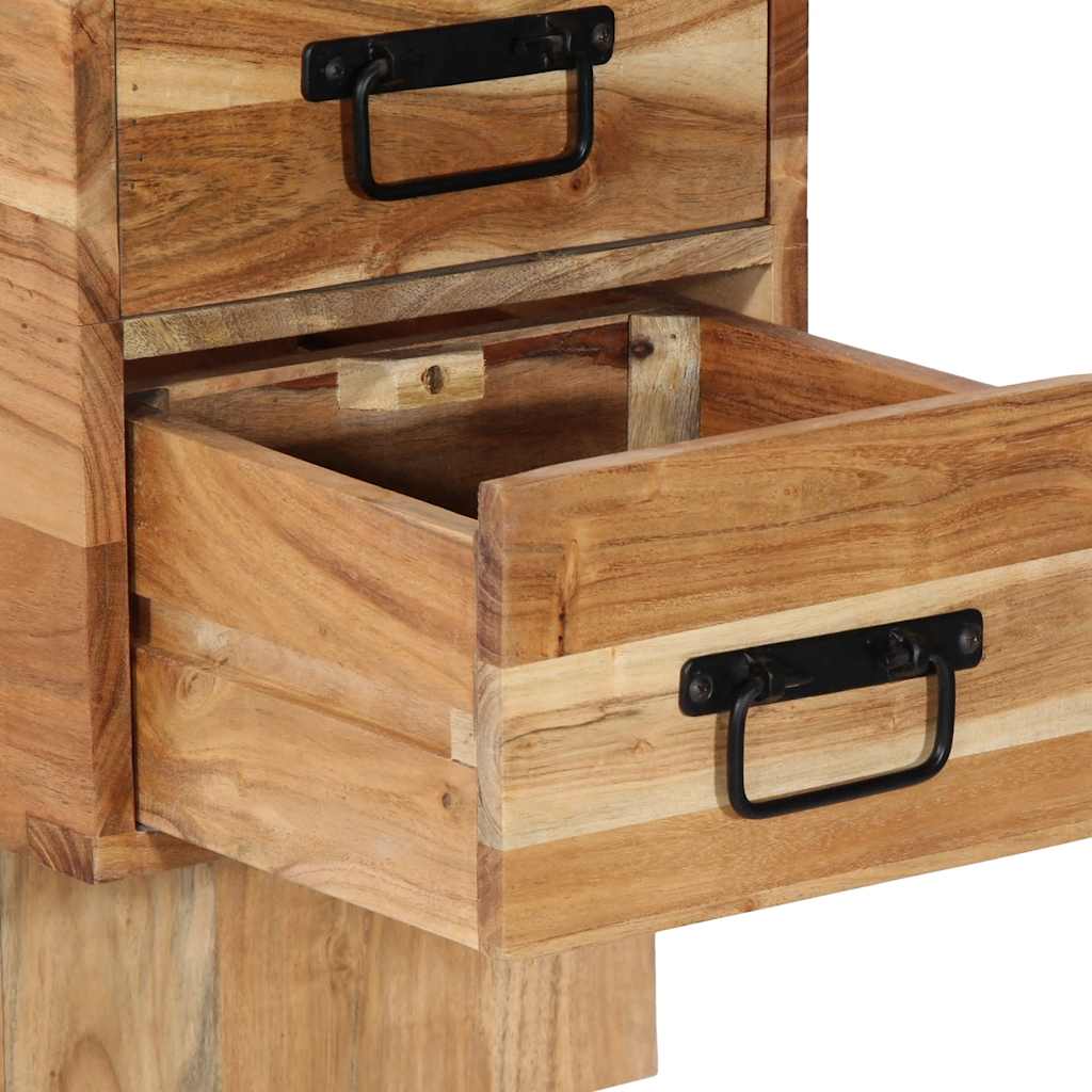 Sängbord Nattduksbord Trä 60x32x80 cm massivt akaciaträ