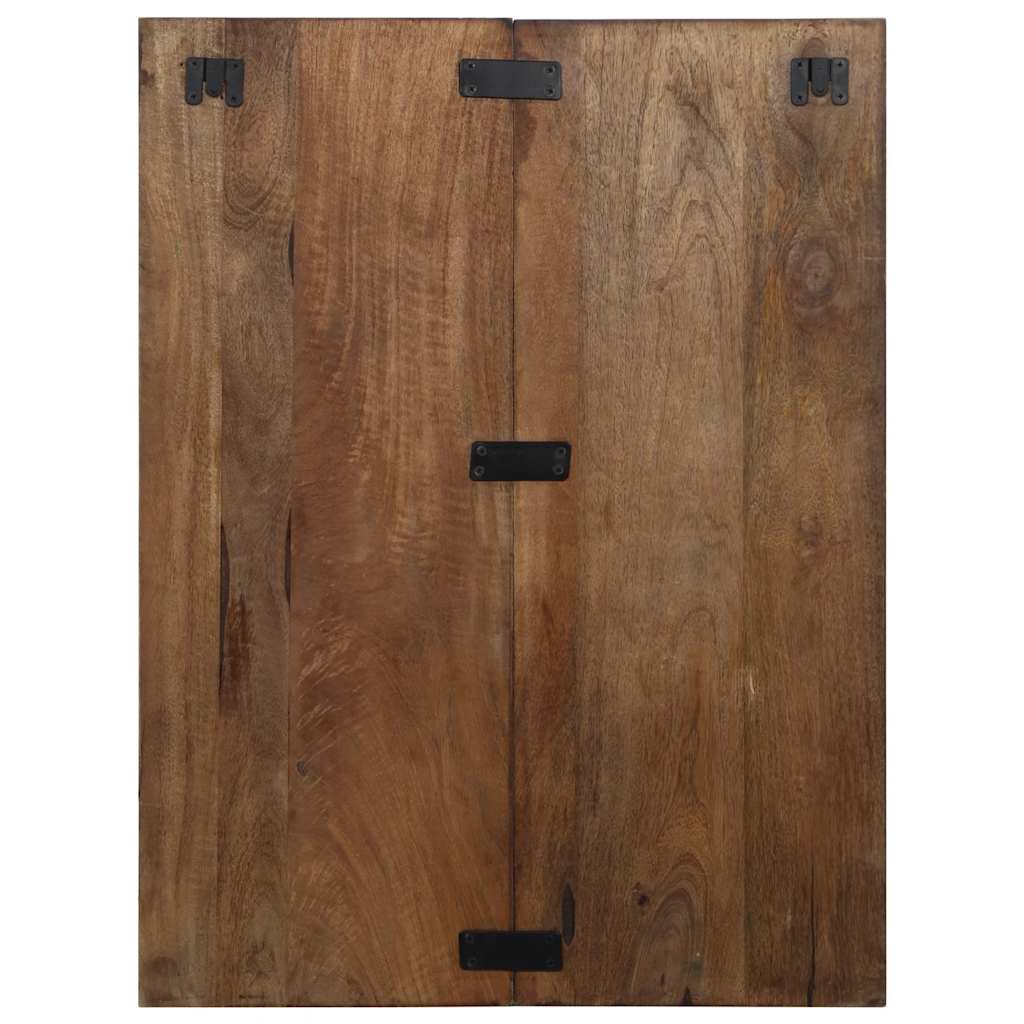 Sängbord Nattduksbord Trä flerfärgad 60x32x80 cm massivt återvunnet trä