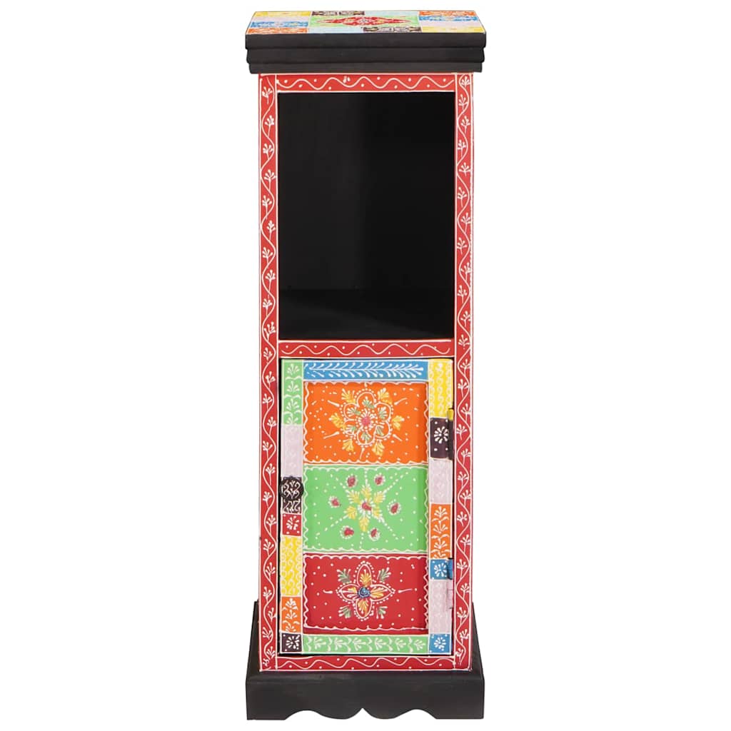 Byrå med hylla Flerfärgsdesign 30 x 30 x 90 cm Massivt Mangoträ