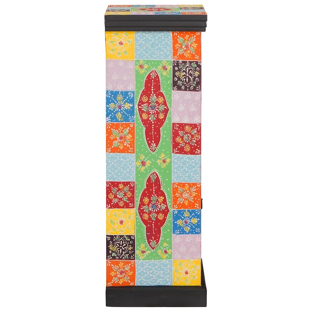 Byrå med hylla Flerfärgsdesign 30 x 30 x 90 cm Massivt Mangoträ