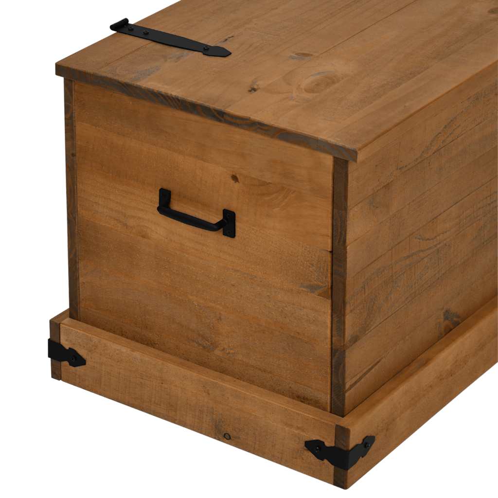 Förvaringskista HALDEN 91x48x47 cm massiv Trä furu