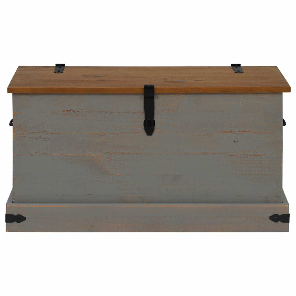 Förvaringskista HALDEN Grå 91x48x47 cm massiv Trä furu