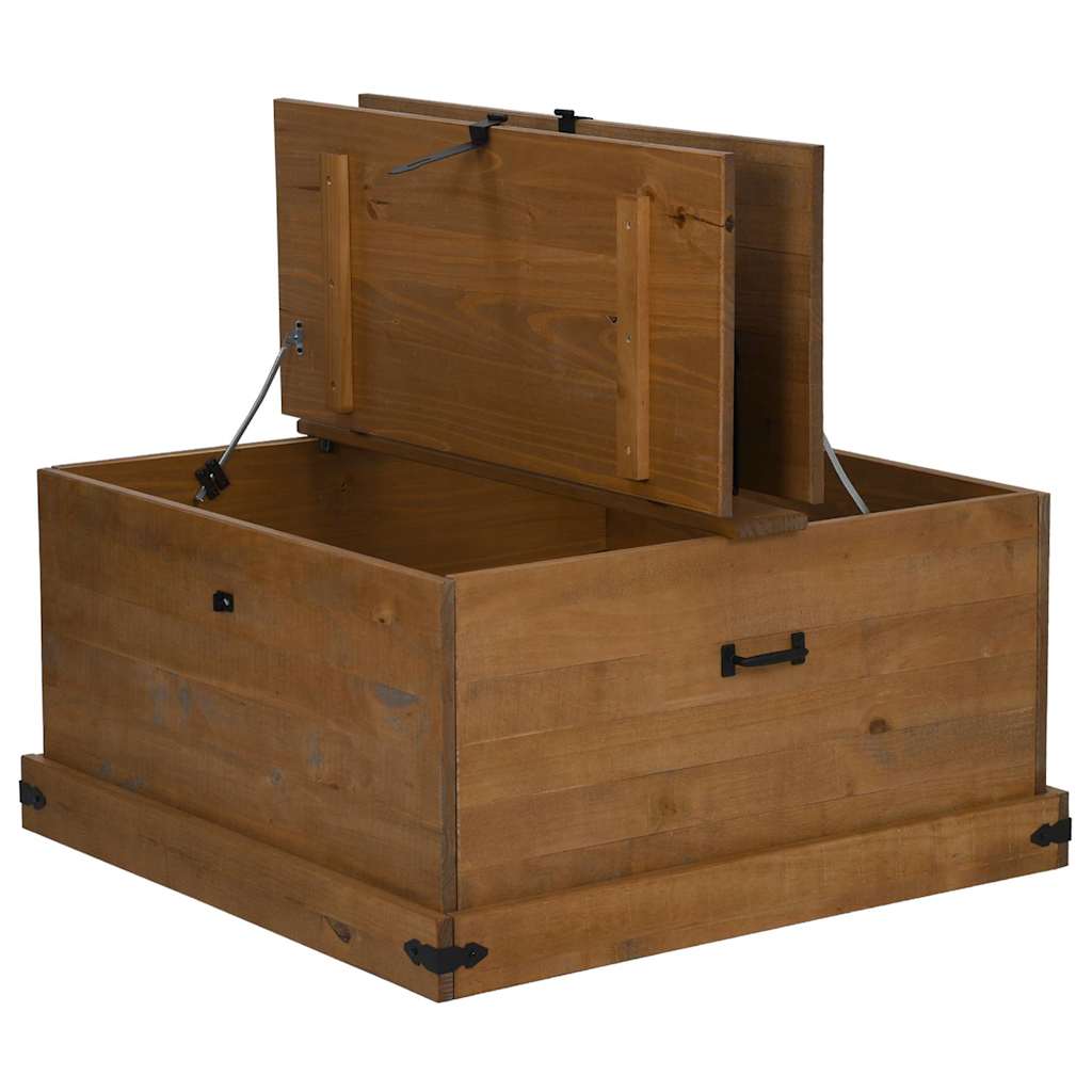 Förvaringskista HALDEN 91x91x47 cm massiv Trä furu