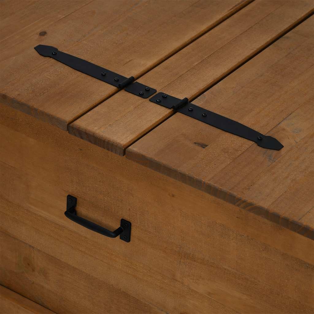 Förvaringskista HALDEN 91x91x47 cm massiv Trä furu