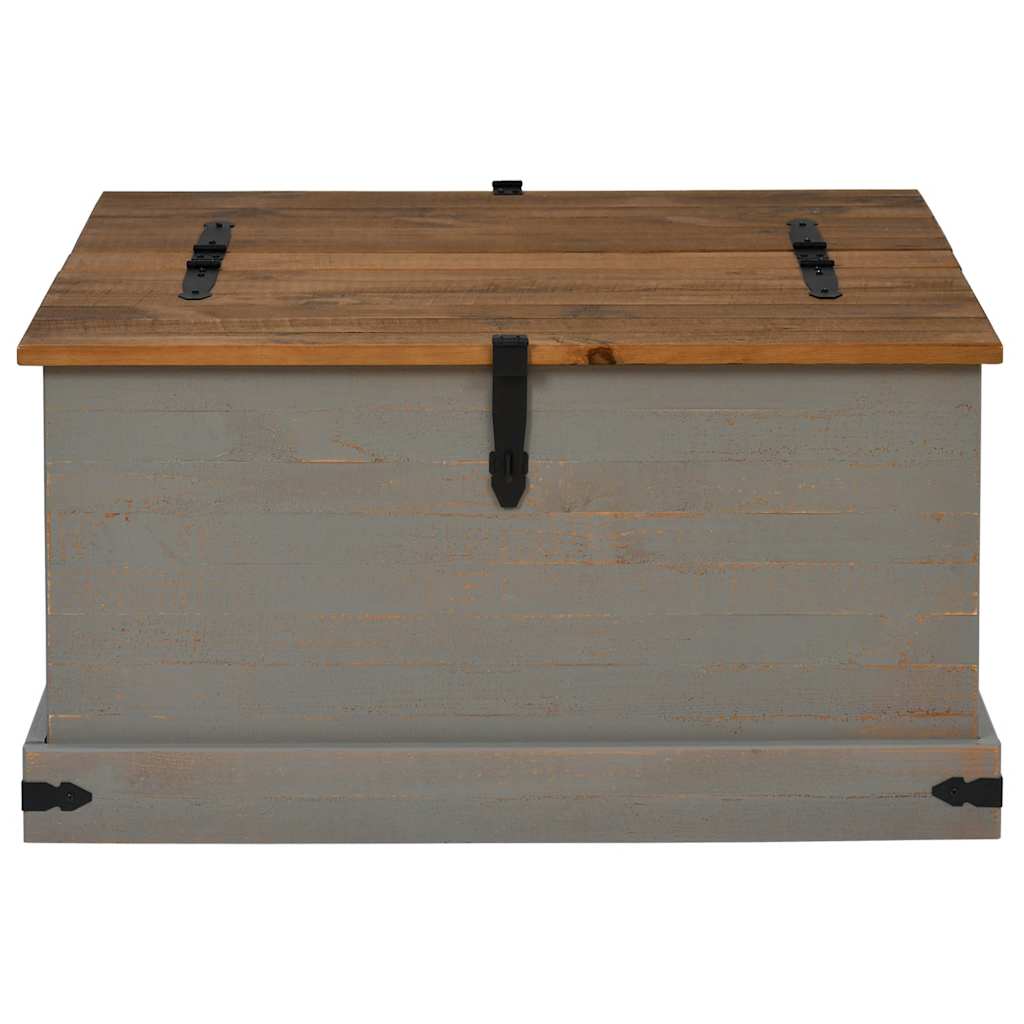 Förvaringskista HALDEN Grå 91x91x47 cm massiv Trä furu