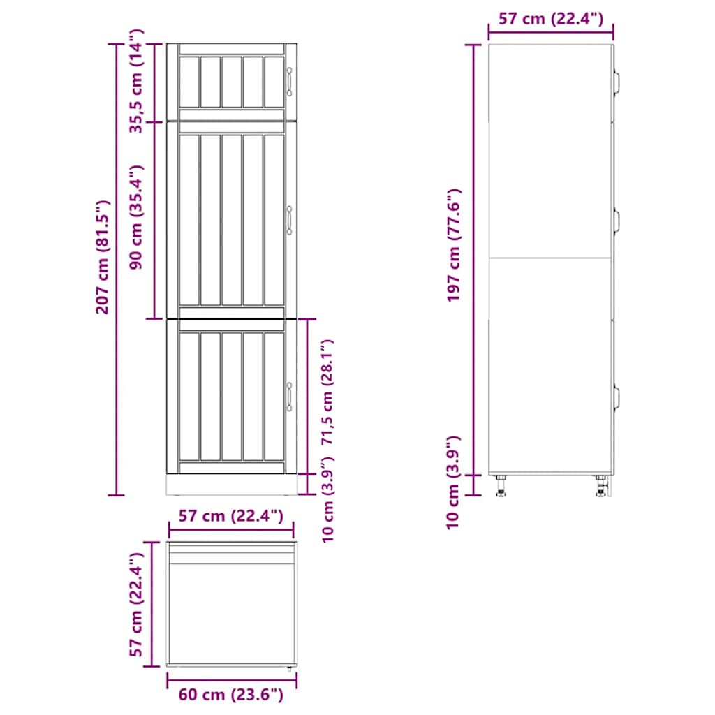 Köksinredning Köksskåp Lucca svart