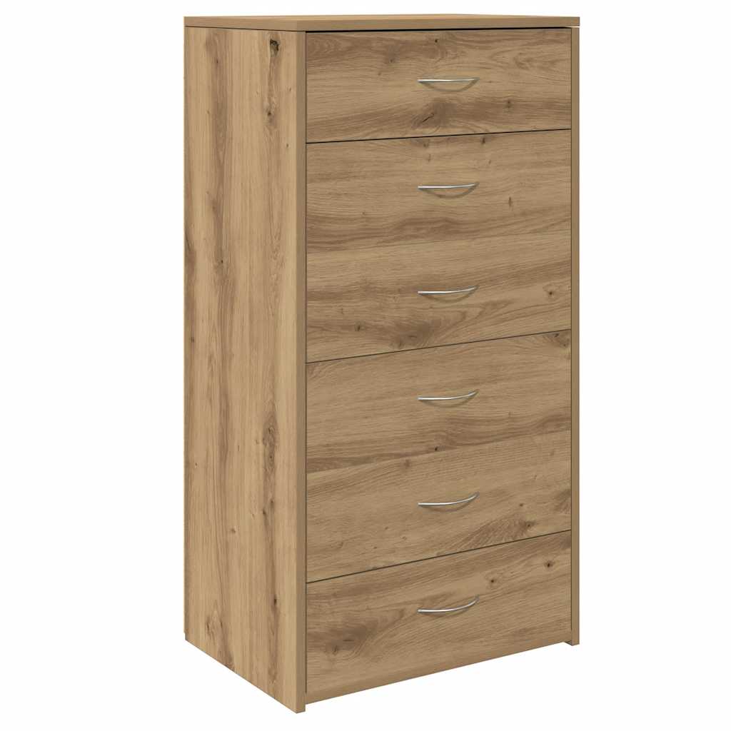 Byrå Artisan Ek 6 lådor 50x34x96 cm
