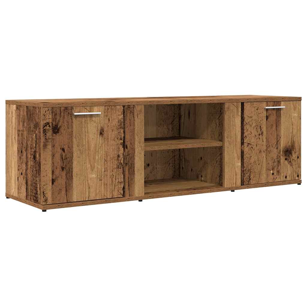 TV-bänk åldrat trä 120x34x37 cm konstruerat trä