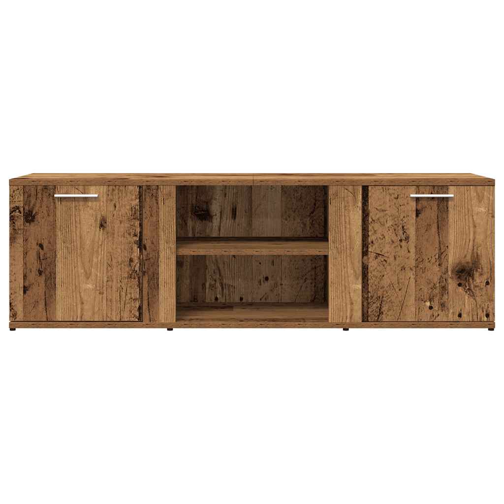 TV-bänk åldrat trä 120x34x37 cm konstruerat trä