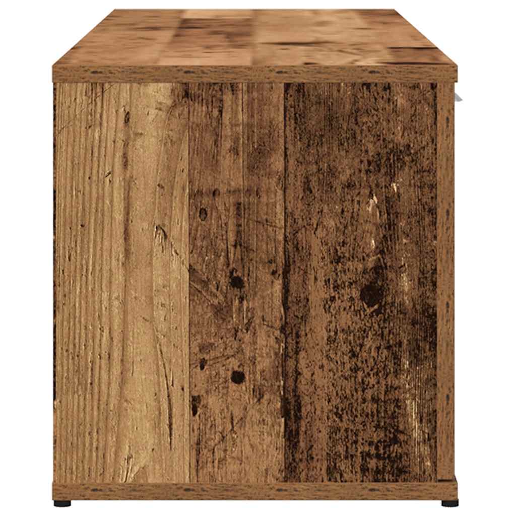 TV-bänk åldrat trä 120x34x37 cm konstruerat trä