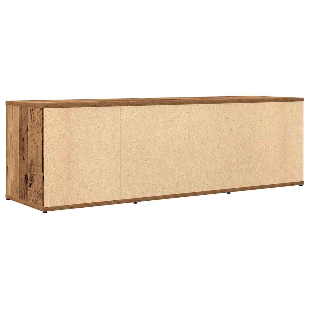 TV-bänk åldrat trä 120x34x37 cm konstruerat trä