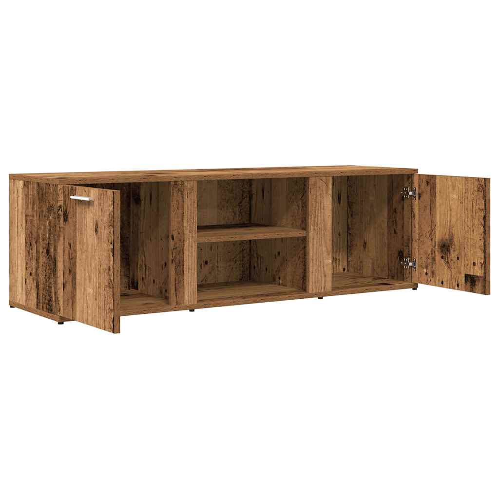 TV-bänk åldrat trä 120x34x37 cm konstruerat trä