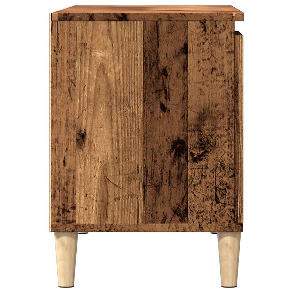 Tv-bänk Åldrat Trä 102x35x50 cm
