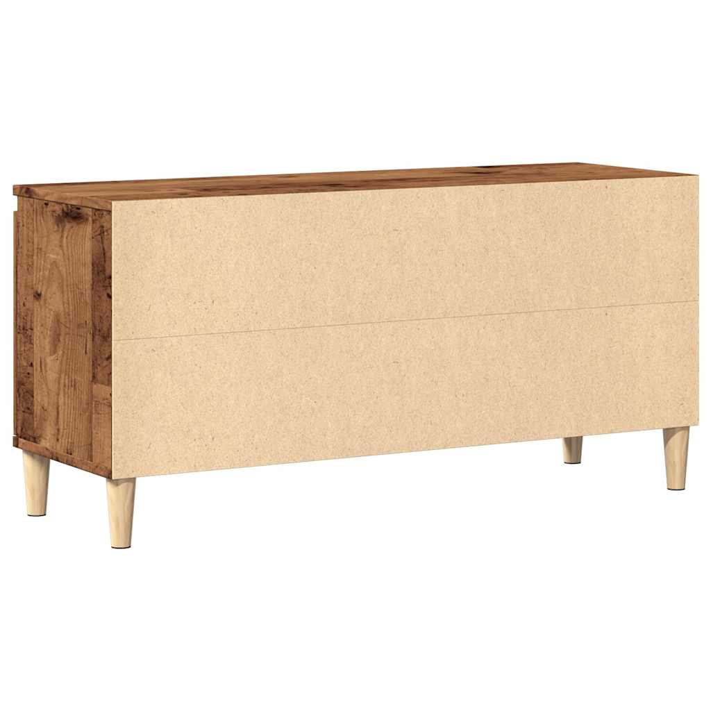 Tv-bänk Åldrat Trä 102x35x50 cm