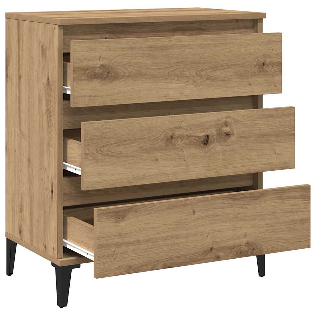 Byrå ek 60x35x70 cm konstruerat trä