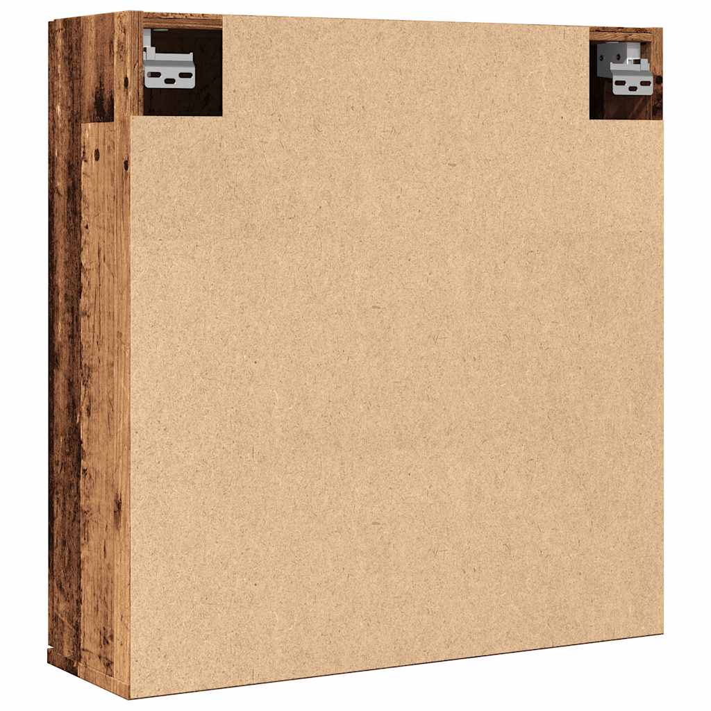 Badrumsspegel Spegelskåp Åldrat Trä 64x20x66,5 cm