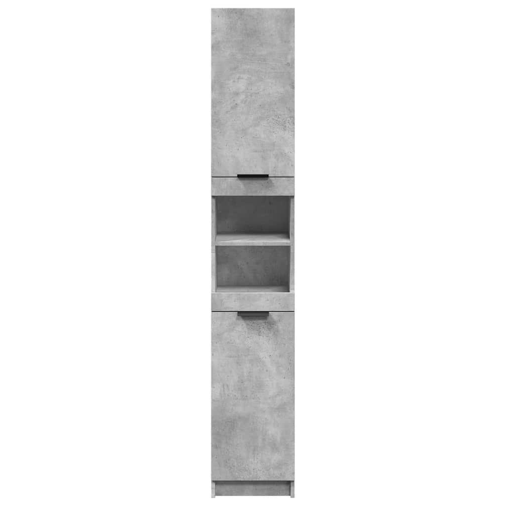 Badrumsunderskåp Betonggrå 32x34x188,5 cm