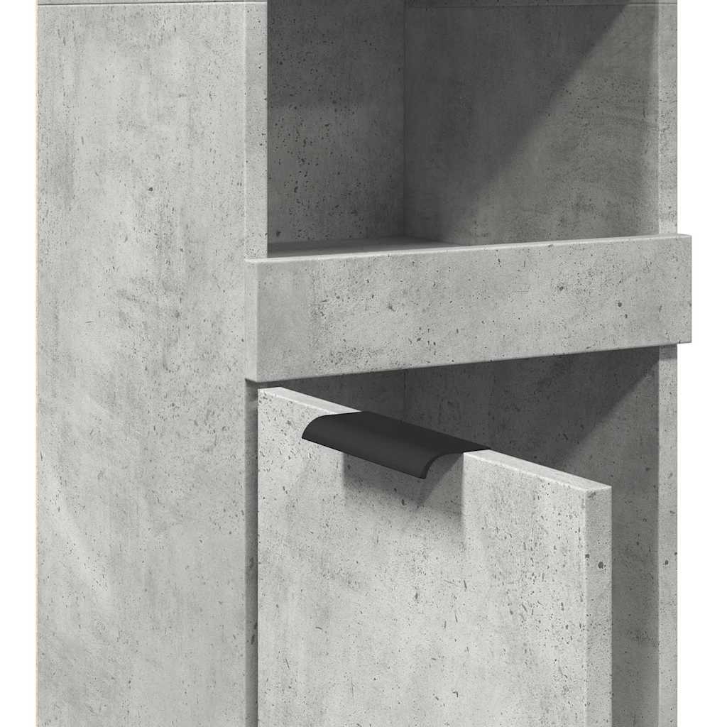 Badrumsunderskåp Betonggrå 32x34x188,5 cm