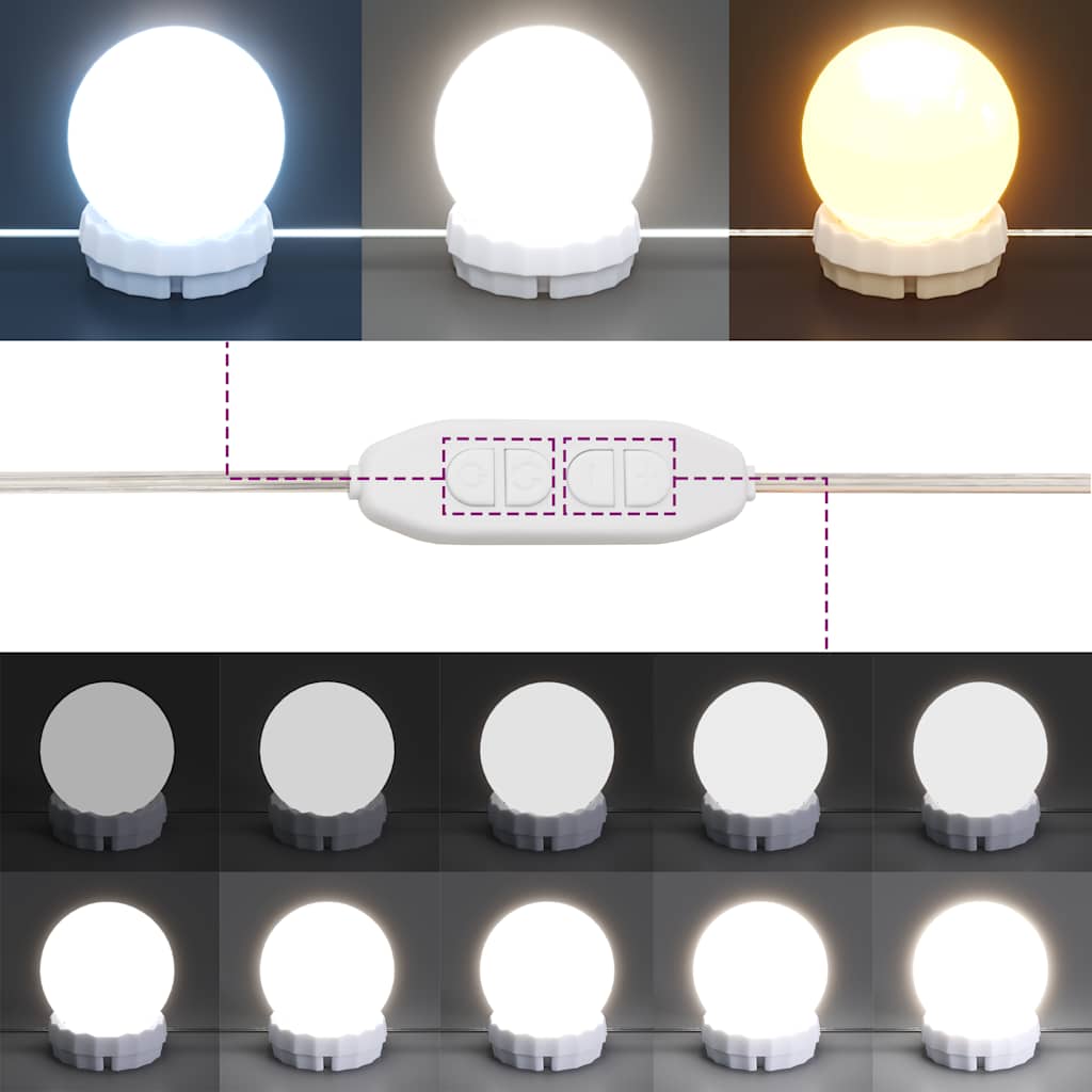Badrumsspegel Spegelskåp LED Artisan Ek 70x16,5x60 cm