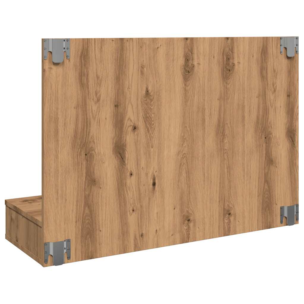 Badrumsspegel Spegelskåp LED Artisan Ek 90x31,5x62 cm