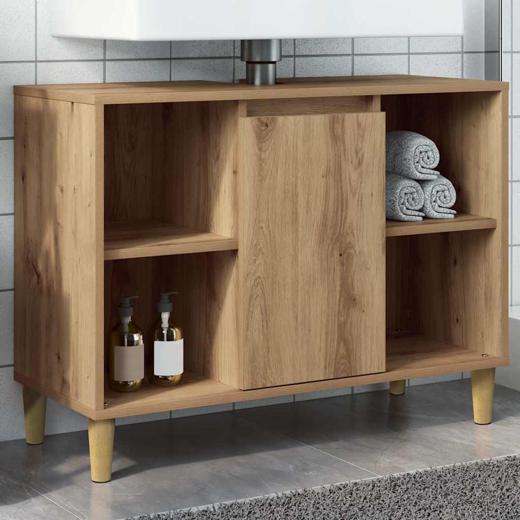 Badrumsskåp Ek 80x33x60 cm