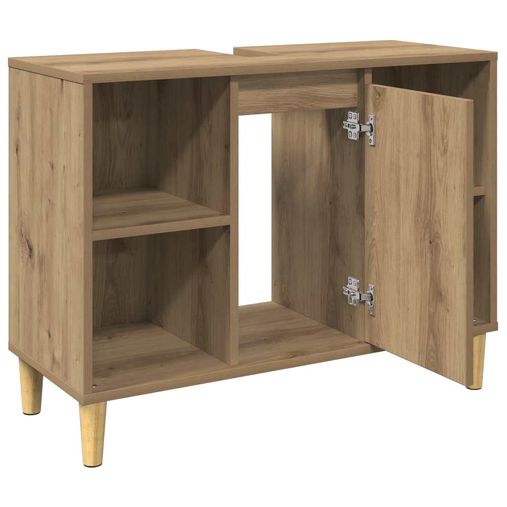 Badrumsskåp Ek 80x33x60 cm
