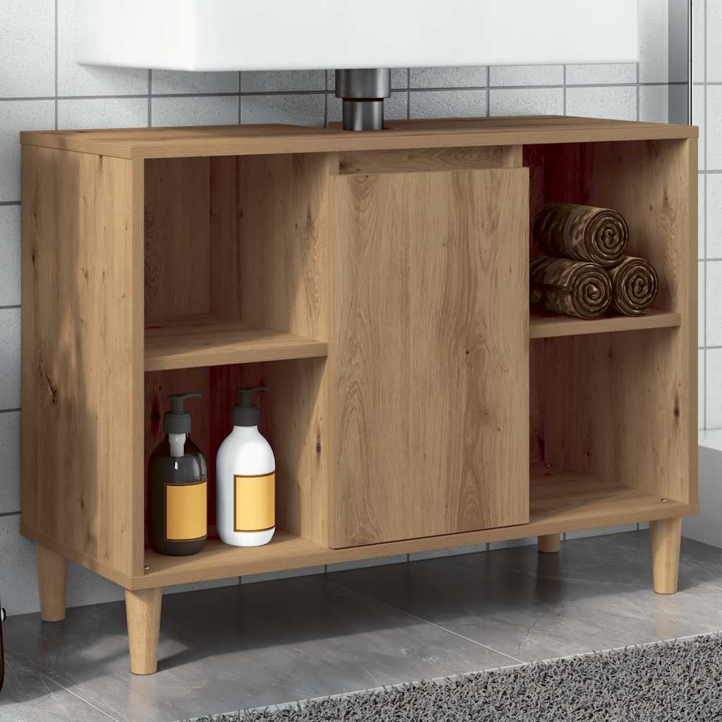 Badrumsskåp Ek 80x33x60 cm