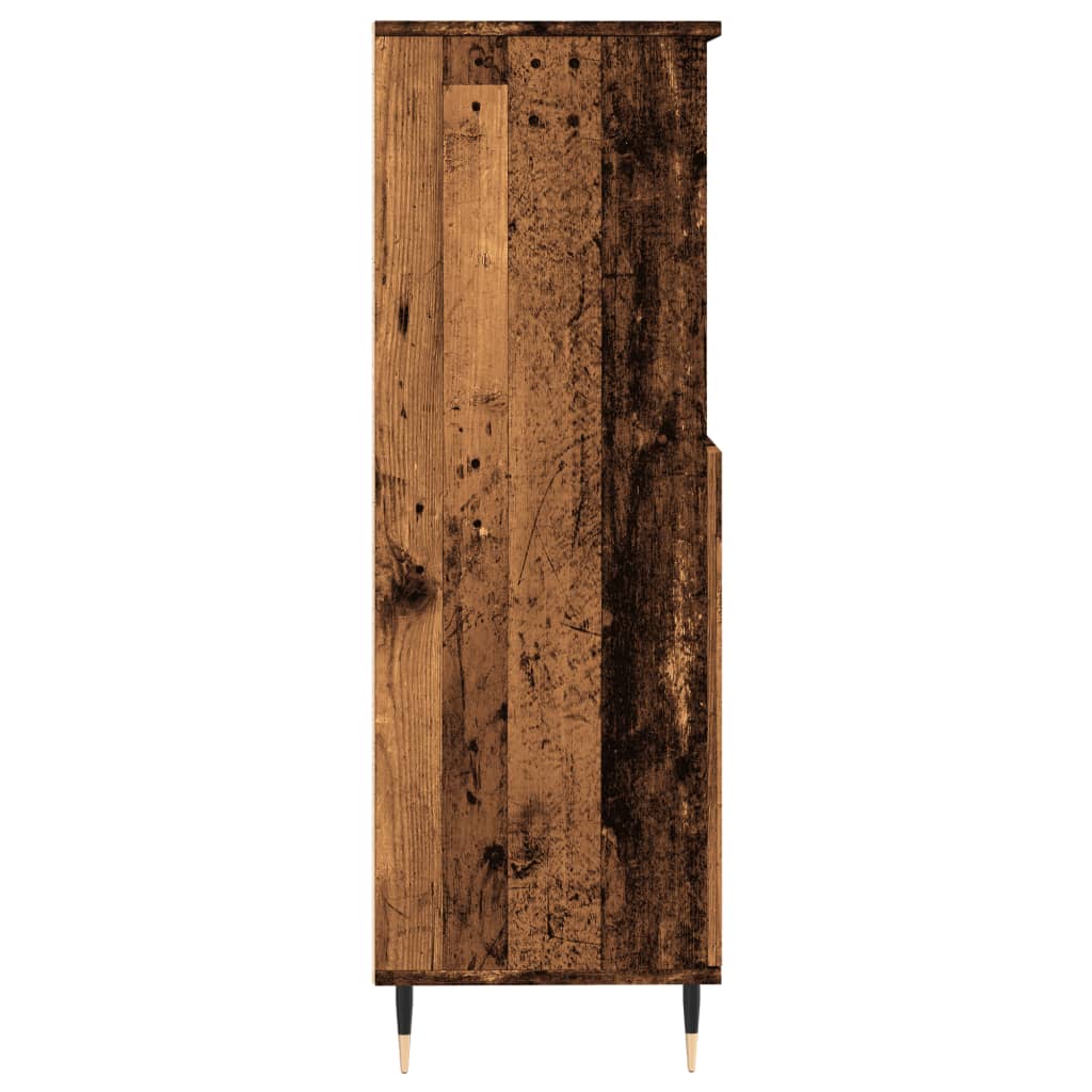 Skåp Åldrat Trä 60x36x110 cm