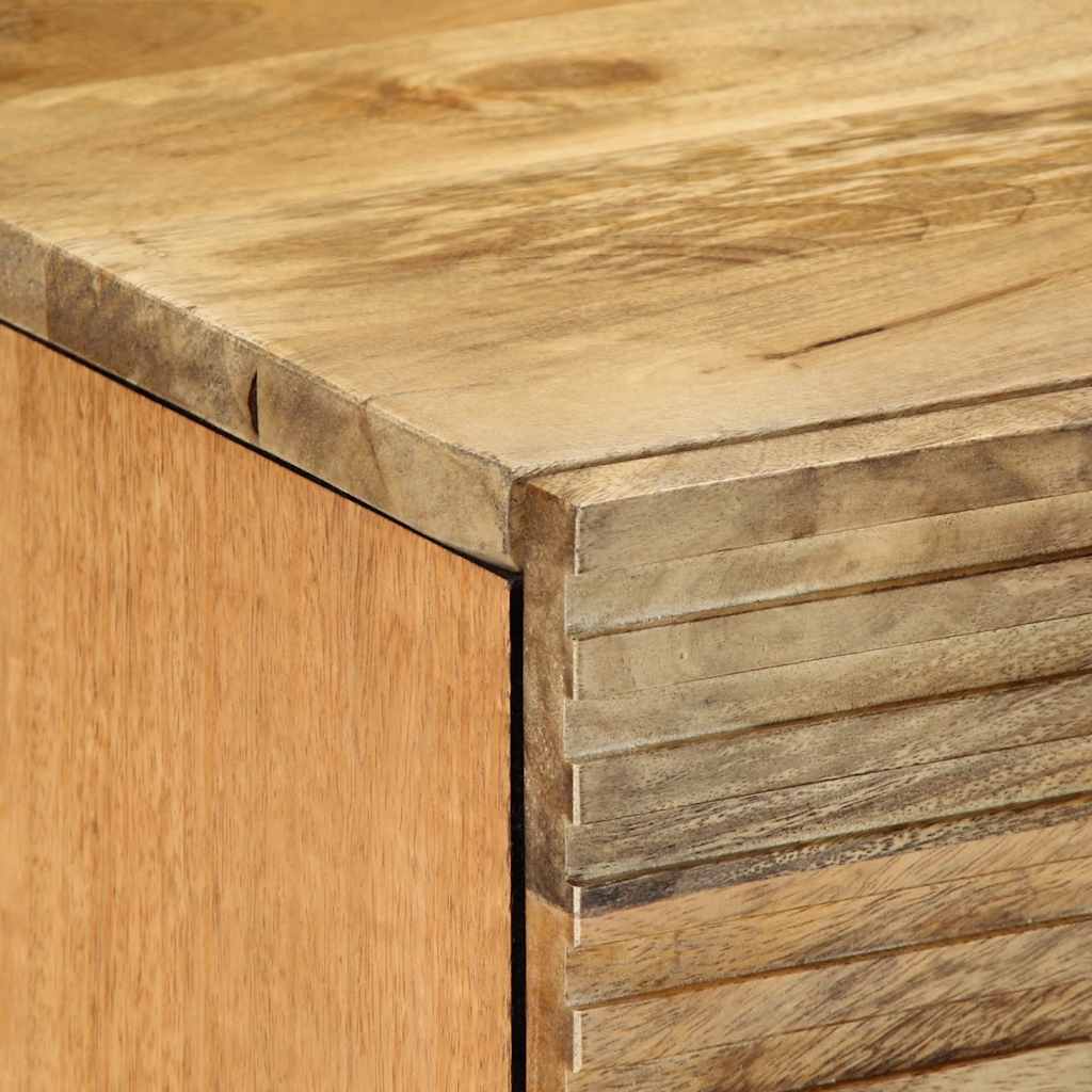 Sängbord 2 st brun 40x33x46 cm mango i massivt trä