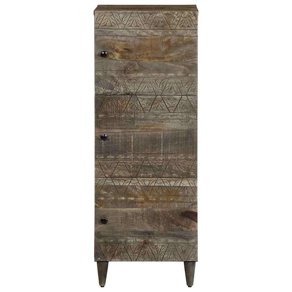 Skåp Trä 40x33x110 cm massivt mangoträ