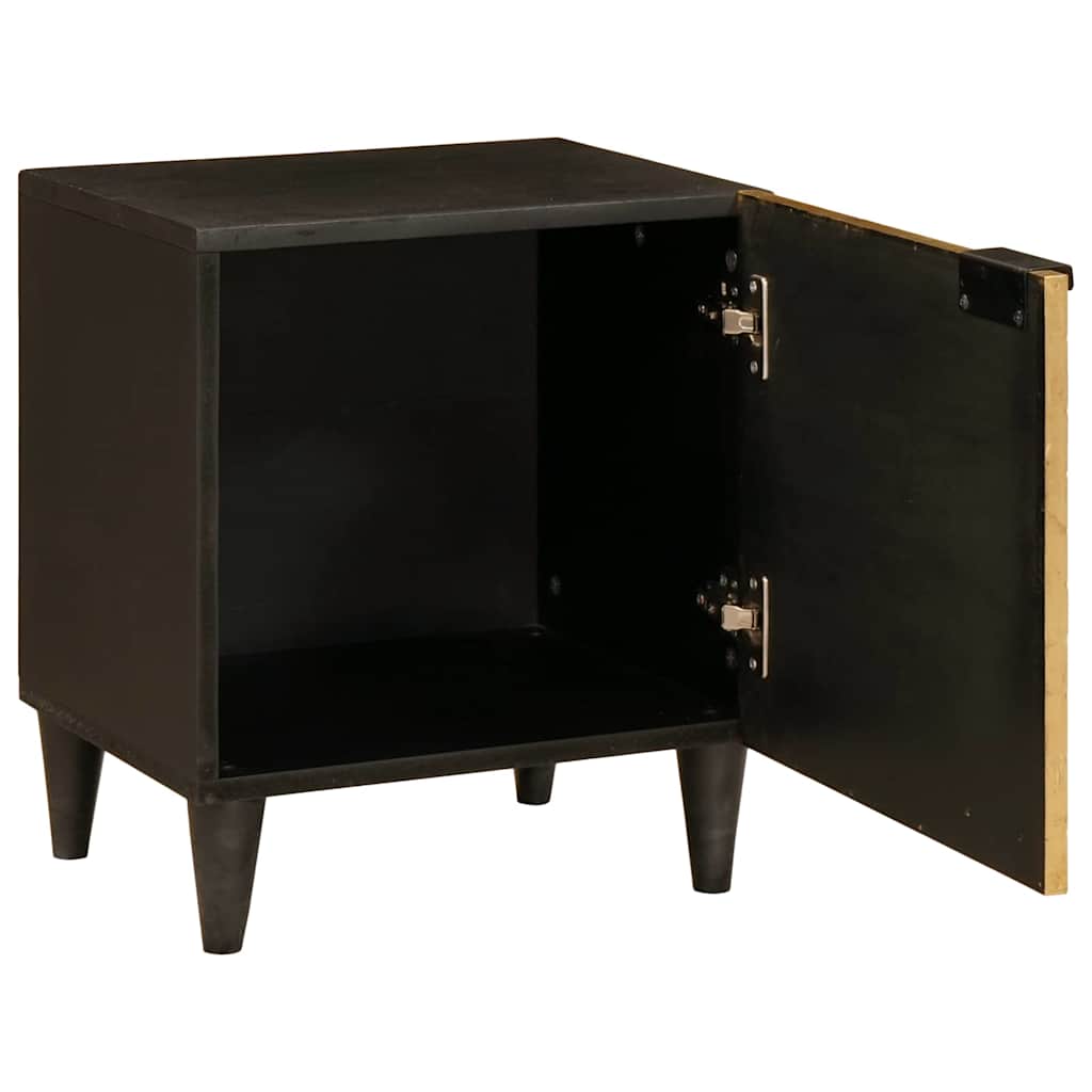 Sängbord 2 pcs Svart och Guld 40 x 33.5 x 46 cm