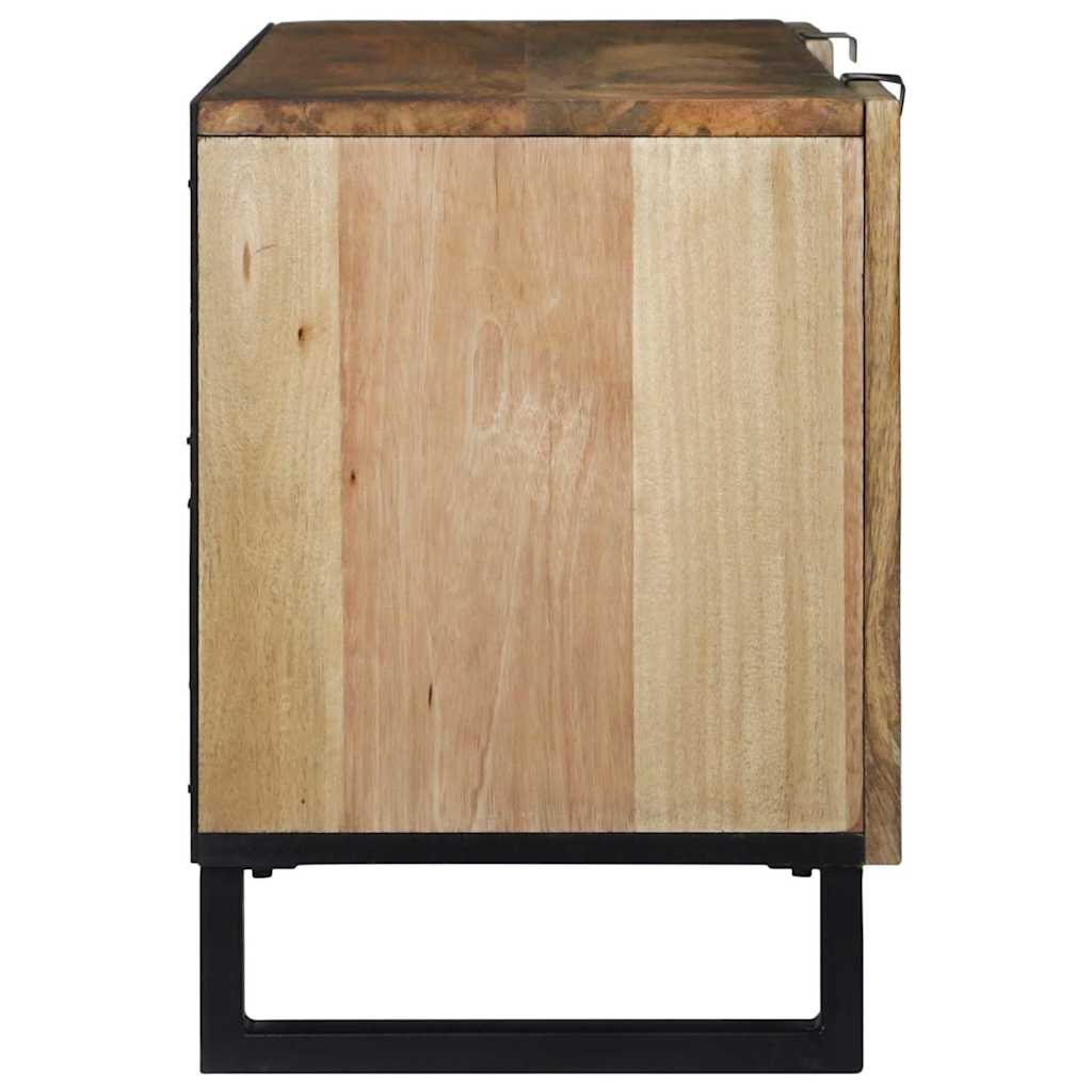 TV-skåp Brun 105 x 33 x 46 cm massivt mangoträ