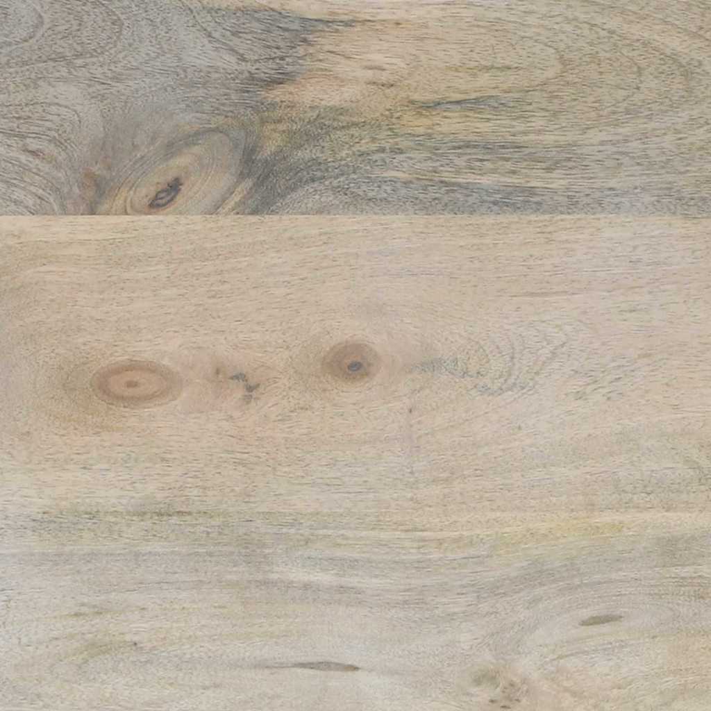 Sängbord 2 pcs Naturfärg 40 x 33 x 46 cm massivt mangoträ