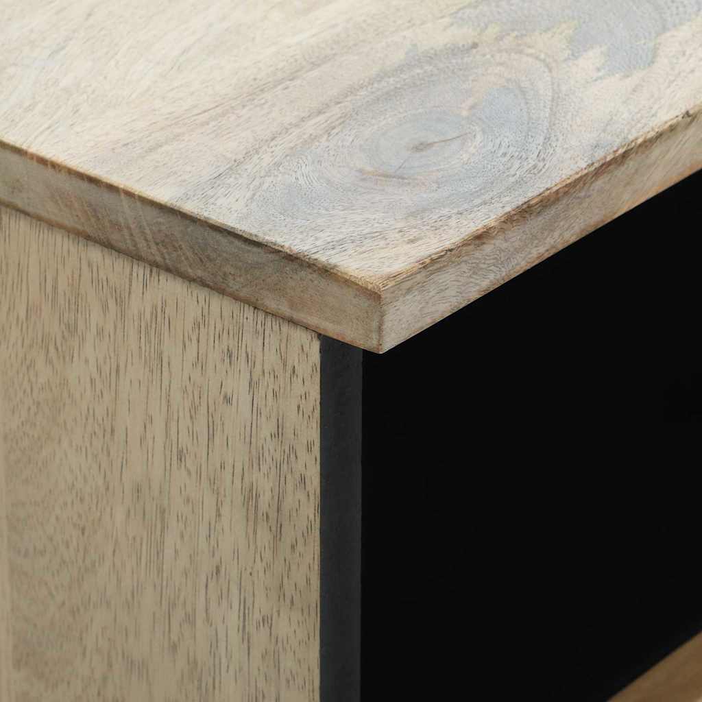 Skåp Vit och Svart 80 x 33 x 46 cm