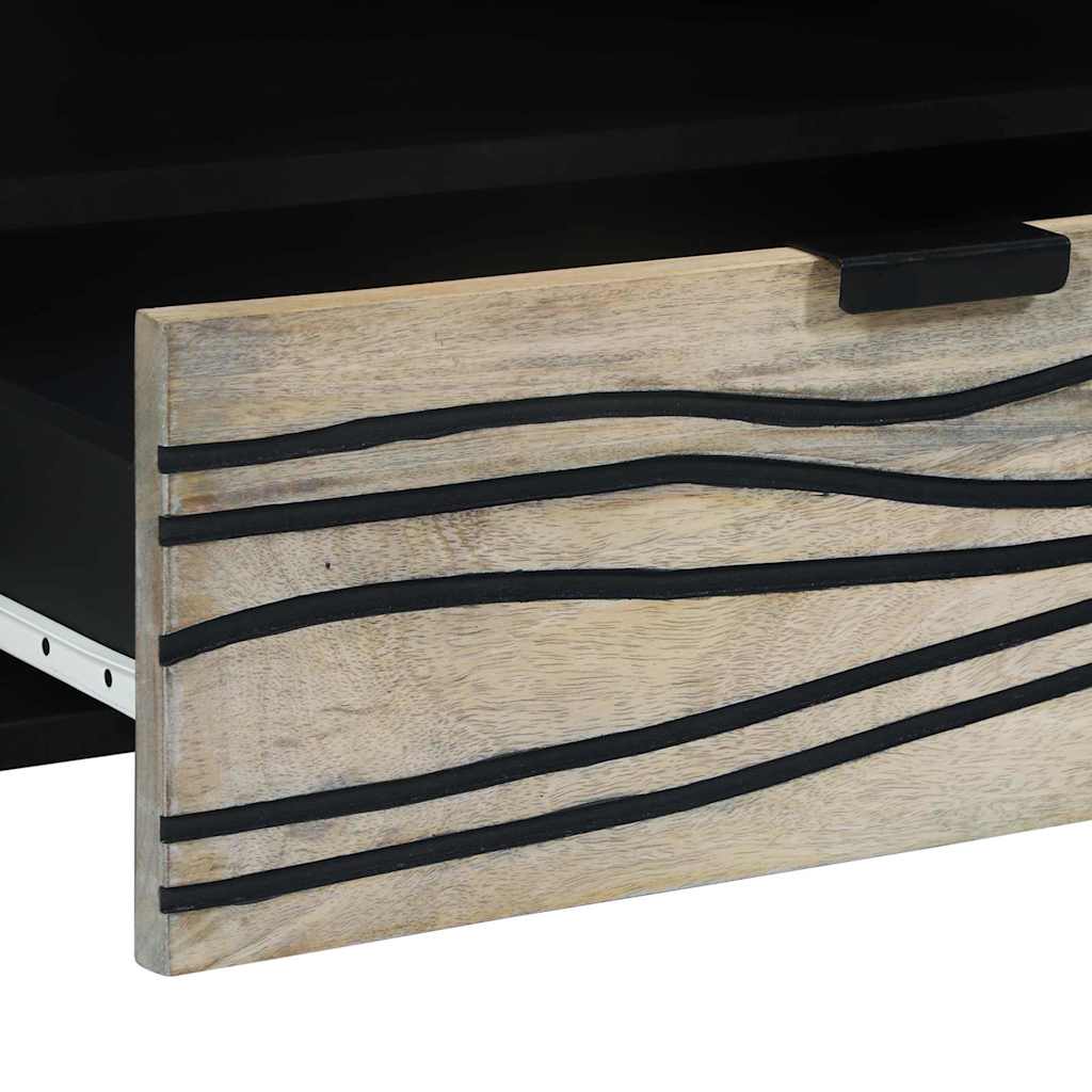 Skåp Vit och Svart 80 x 33 x 46 cm