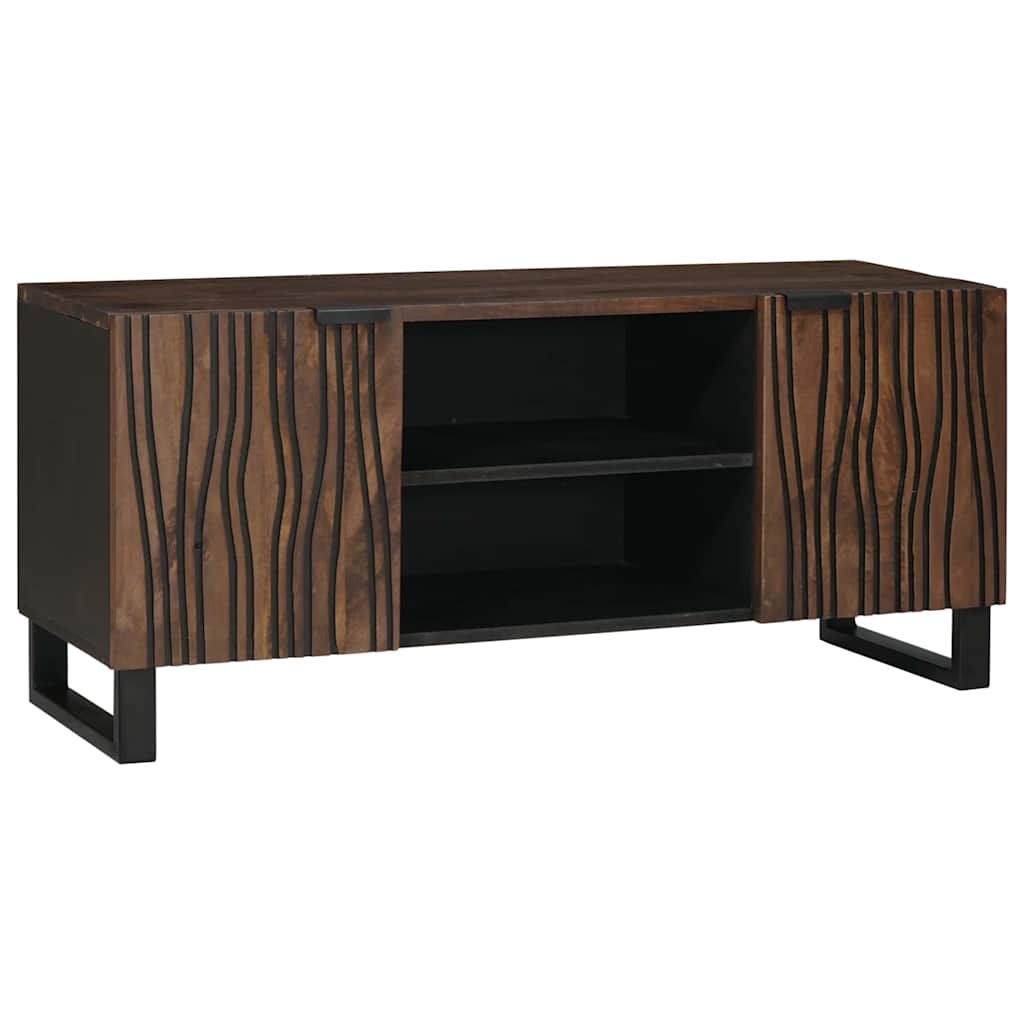 TV-skåp Brun 105 x 33 x 46 cm massivt mangoträ