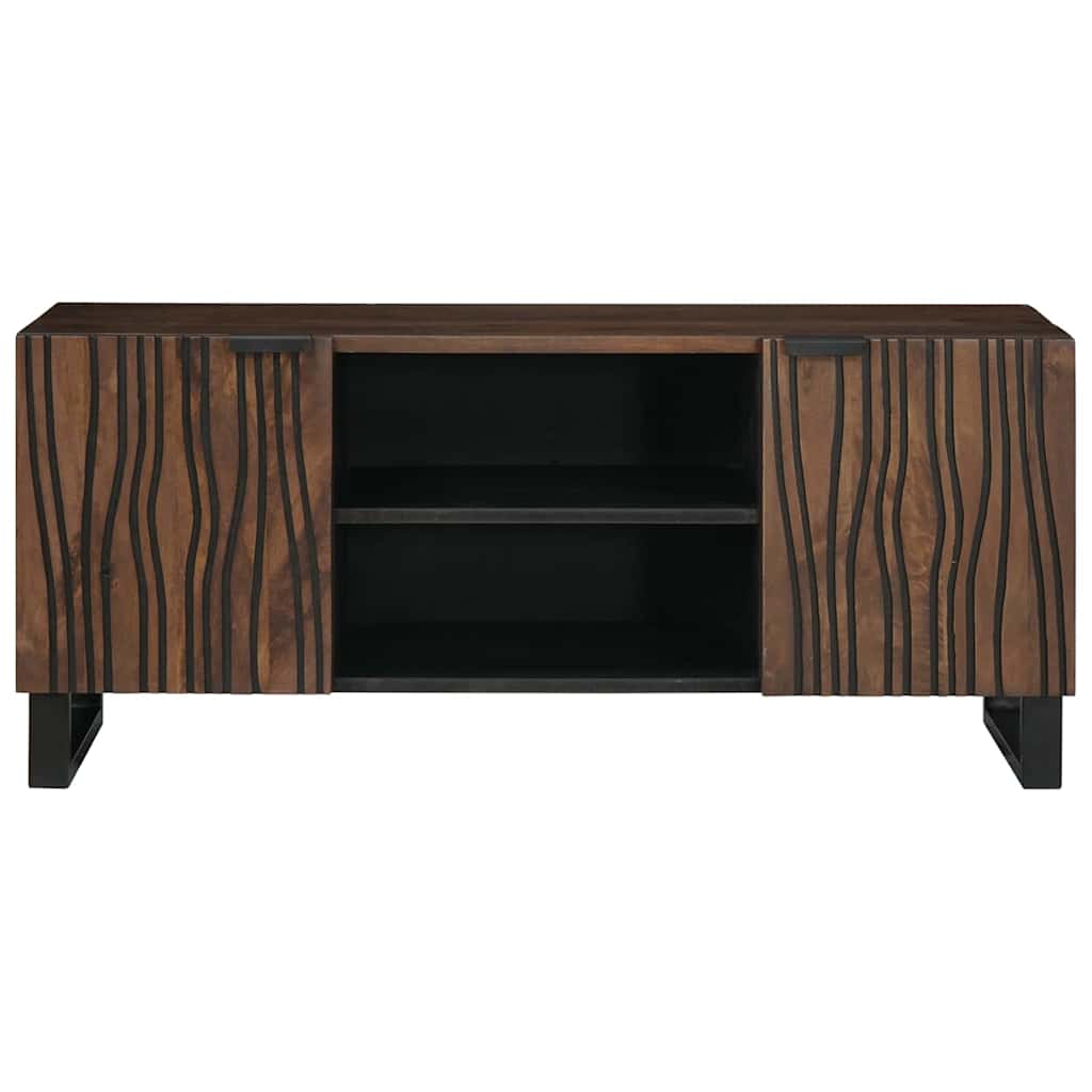 TV-skåp Brun 105 x 33 x 46 cm massivt mangoträ