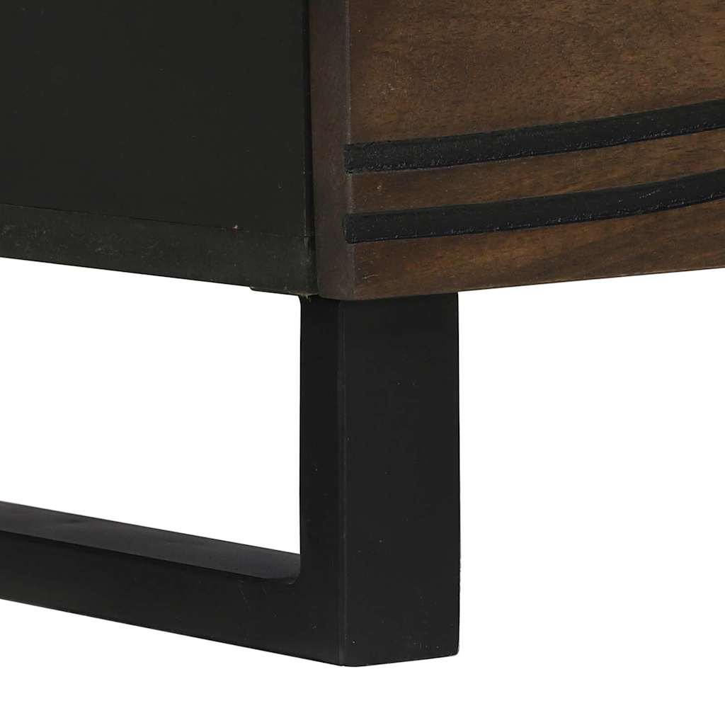 XXXXX TV-skåp med låda Brun 70 x 33 x 46 cm massivt mangoträ