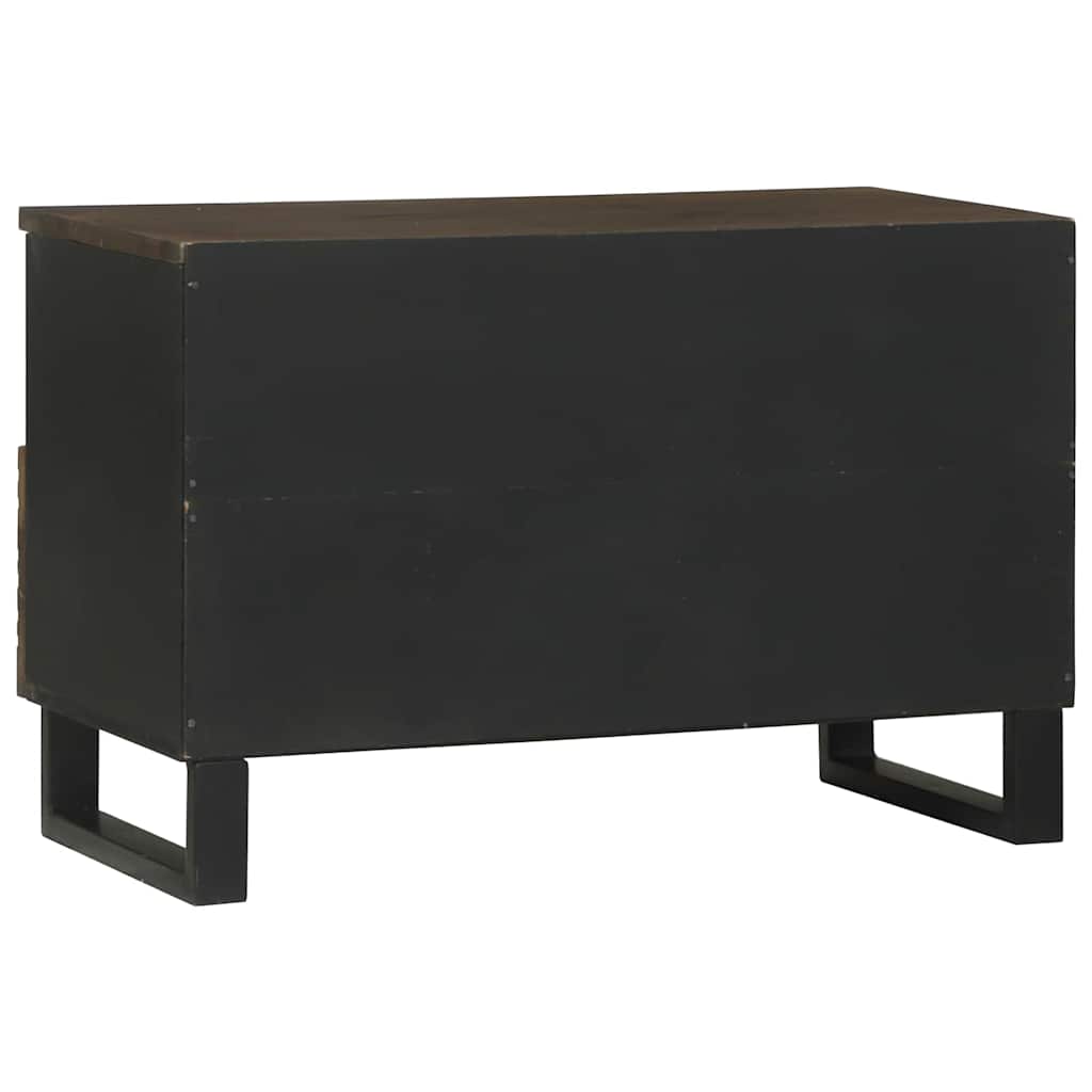 XXXXX TV-skåp med låda Brun 70 x 33 x 46 cm massivt mangoträ