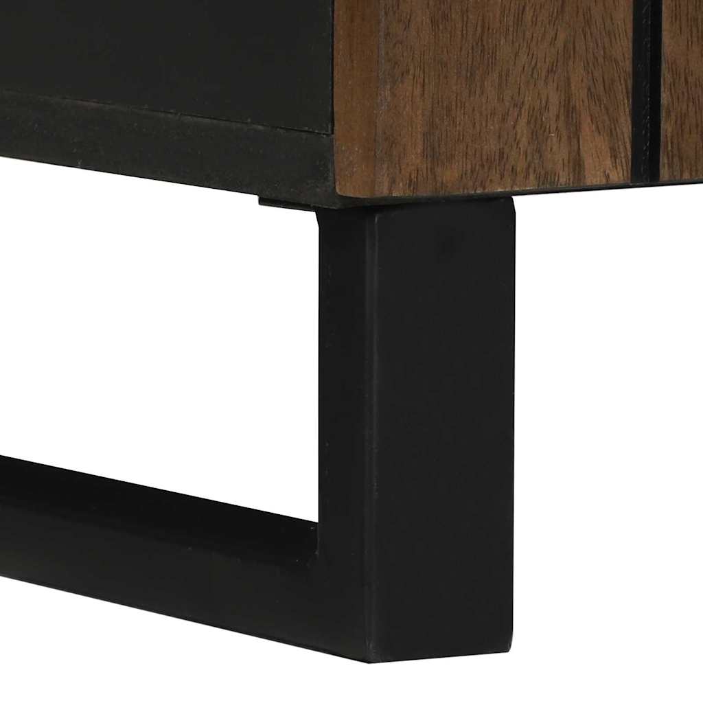 Tvättställsskåp Brun och svart 62 x 33 x 58 cm Massivt Mangoträ