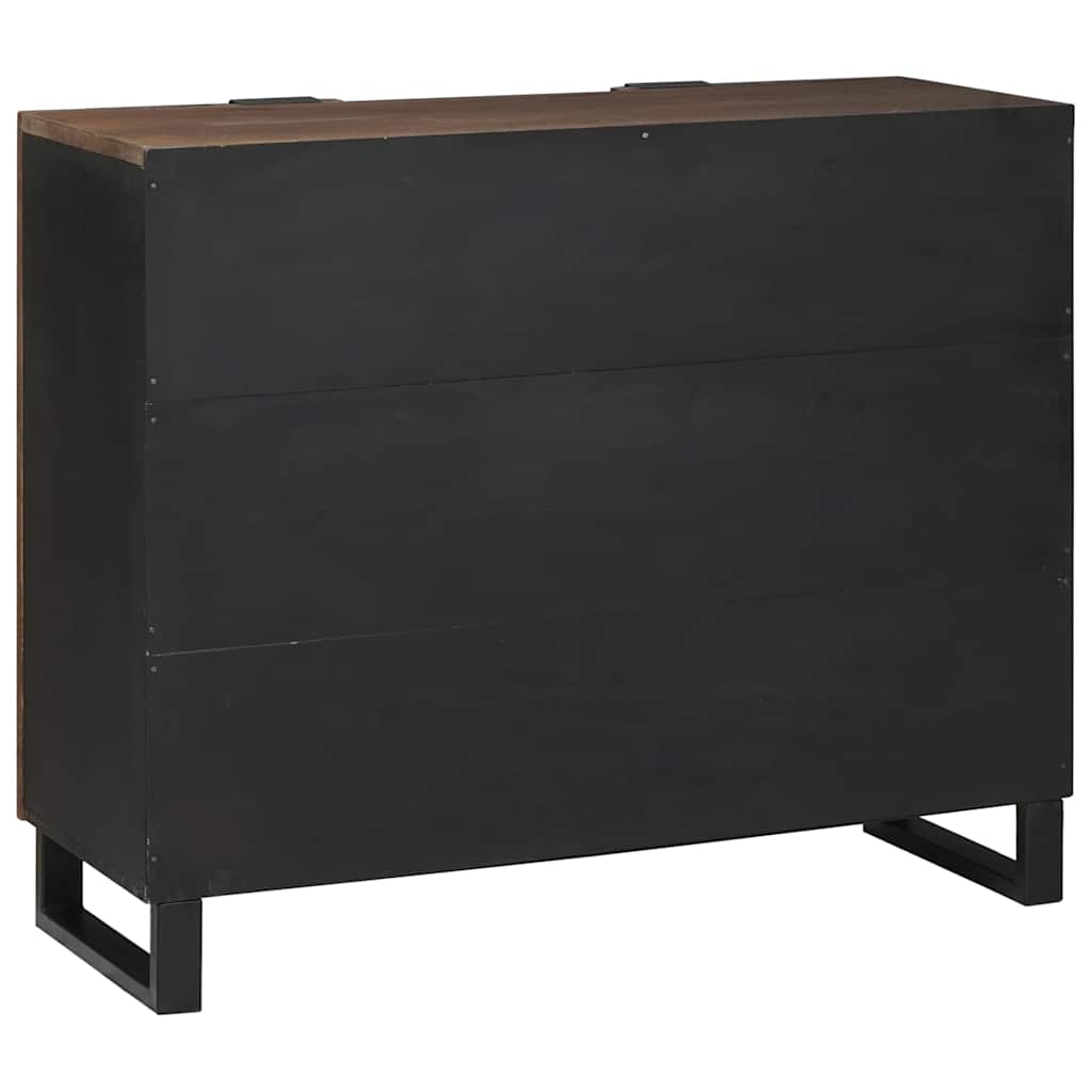 Skåp Brun 90 x 33 x 75 cm massivt mangoträ