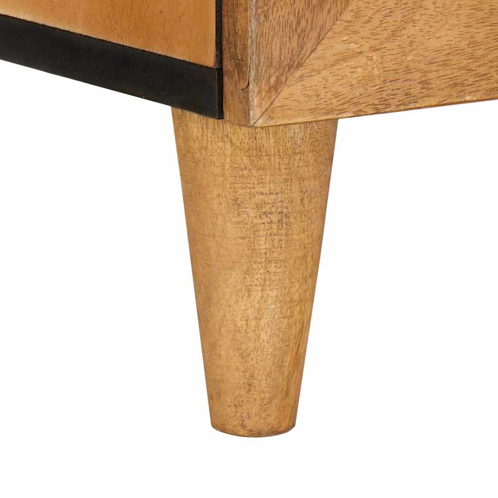 Sängbord 2 pcs Ljusbrun 40 x 33 x 46 cm massivt mangoträ