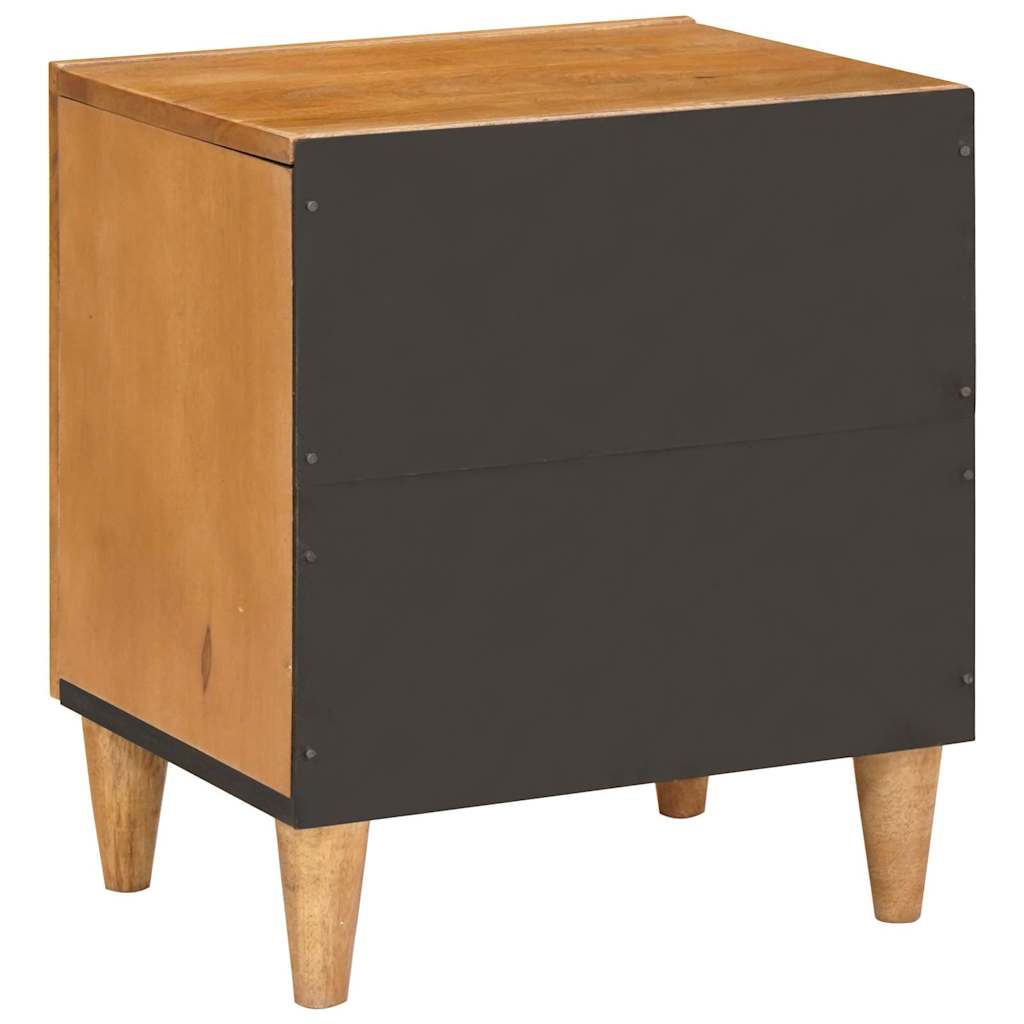 Sängbord 2 pcs Ljusbrun 40 x 33 x 46 cm massivt mangoträ