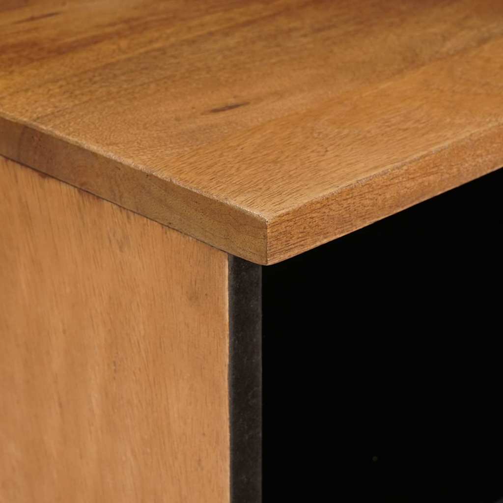 Sängbord 2 pcs Ljusbrun 40 x 33 x 46 cm massivt mangoträ