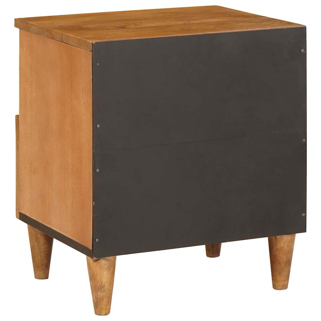 Sängbord 2 pcs Ljusbrun 40 x 33 x 46 cm massivt mangoträ